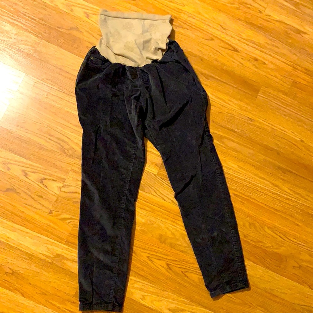 Jessica Simpson grey corduroy maternity pants